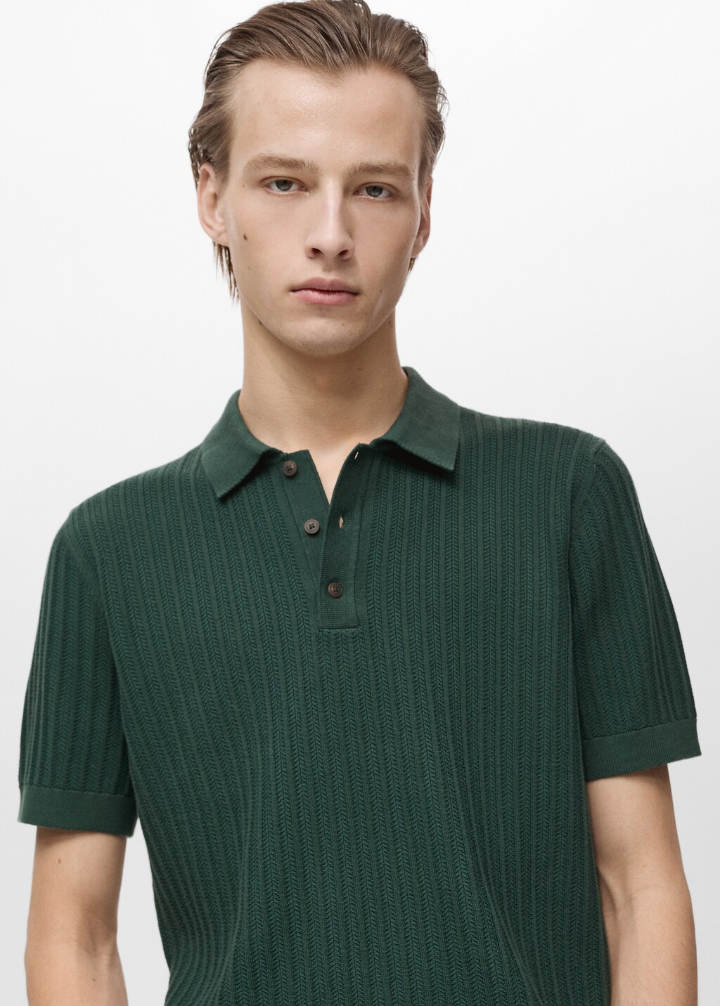 Studded leather handbag - Dark Green