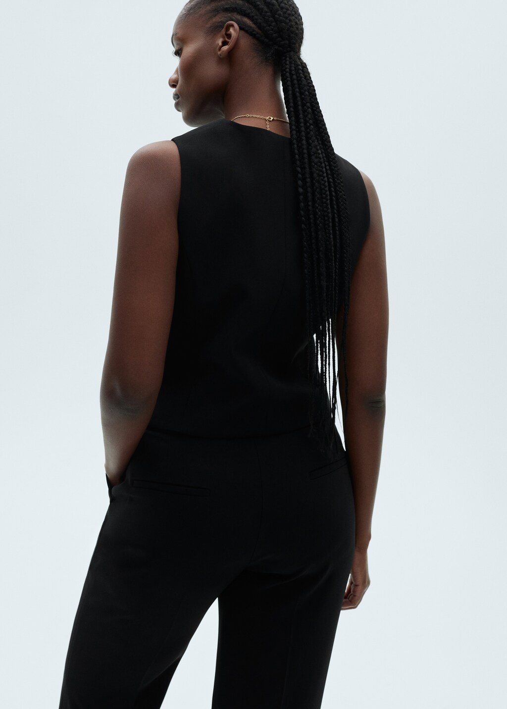 Suit waistcoat with buttons - Red