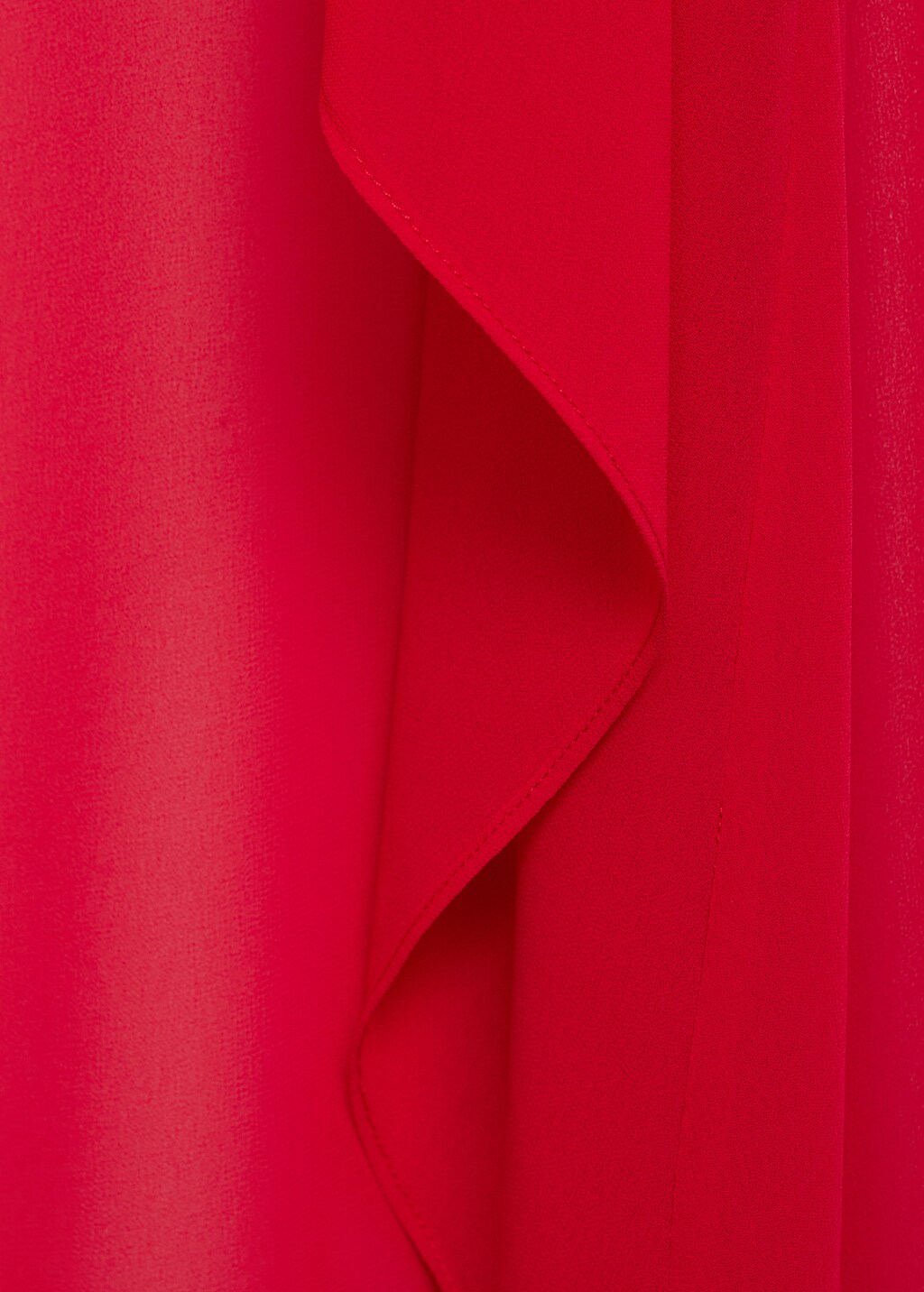 Long cape with bow - Red