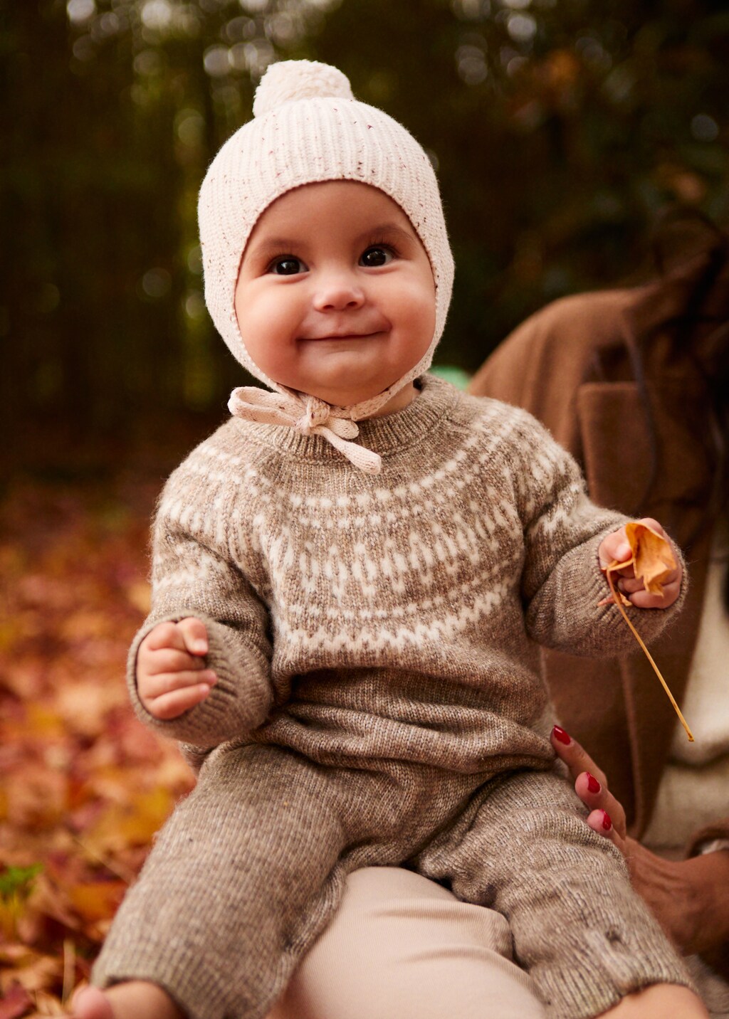 Jacquard jumpsuit - Medium Brown