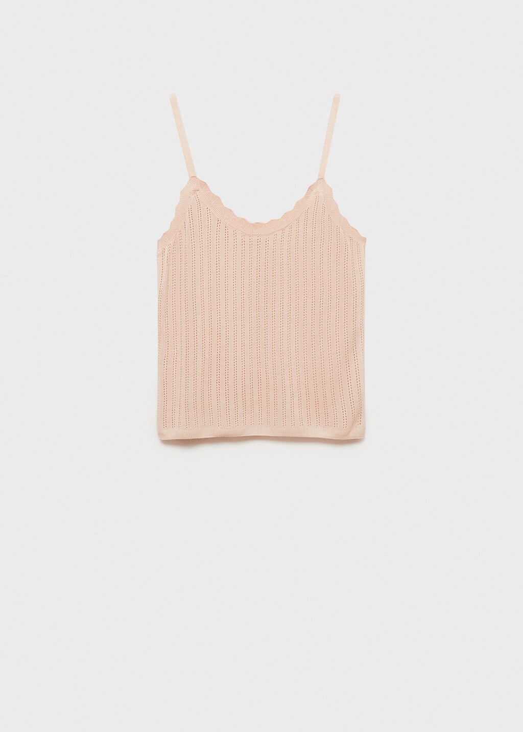 Pyjama top with pointelle detail - Aqua Green