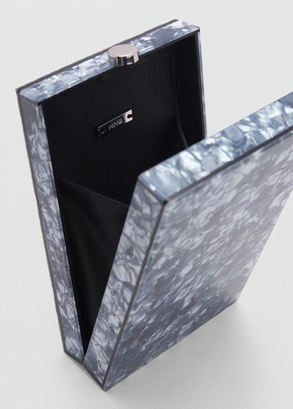 Crystal mesh handbag - Petrol Blue