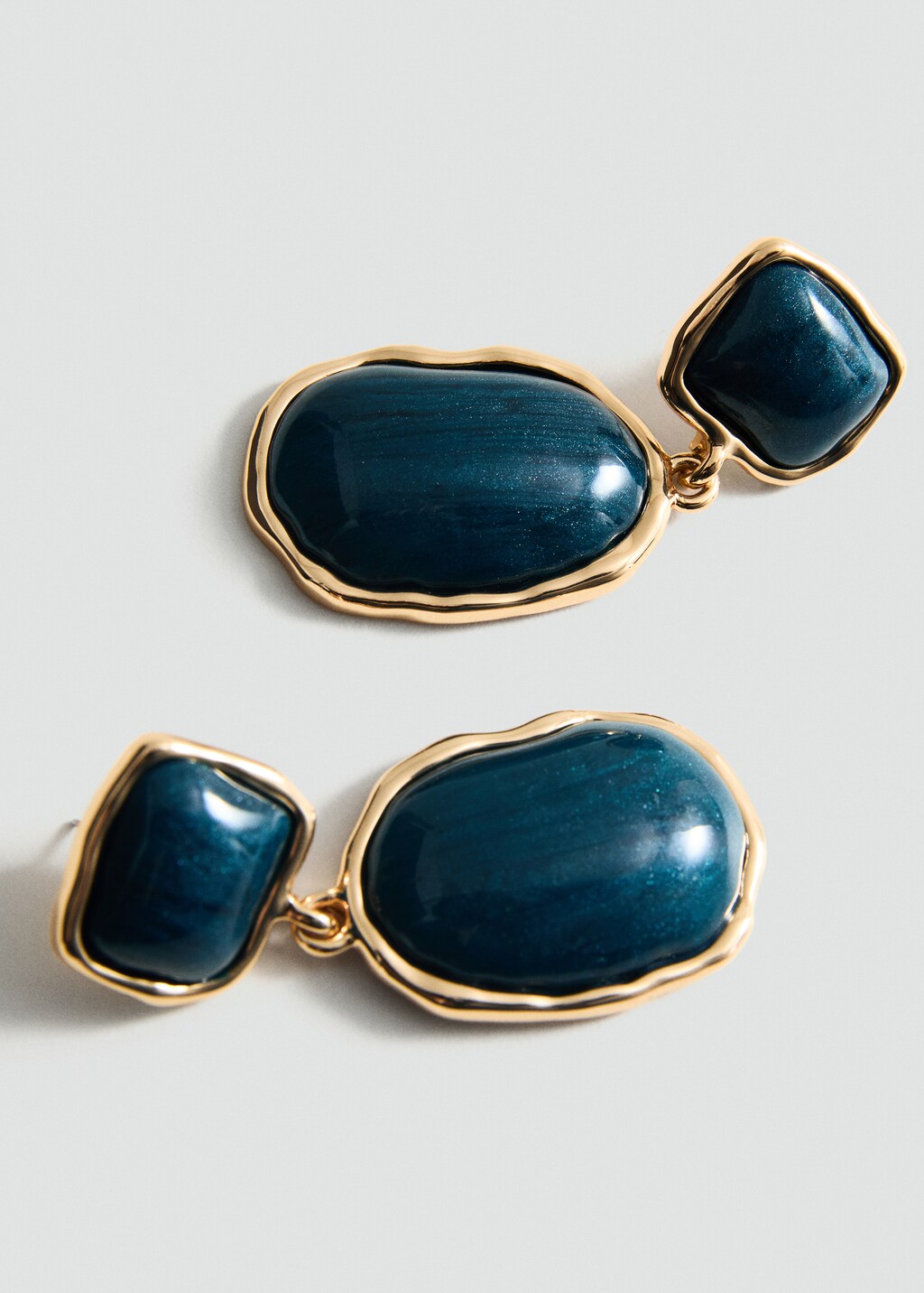 Beaded drop earrings - Gold