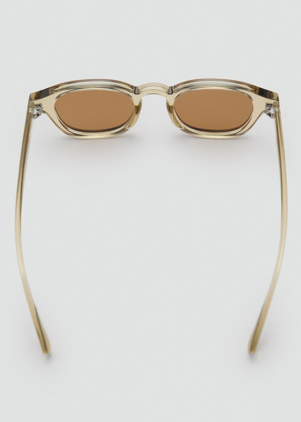 Semi-transparent frame sunglasses - Green