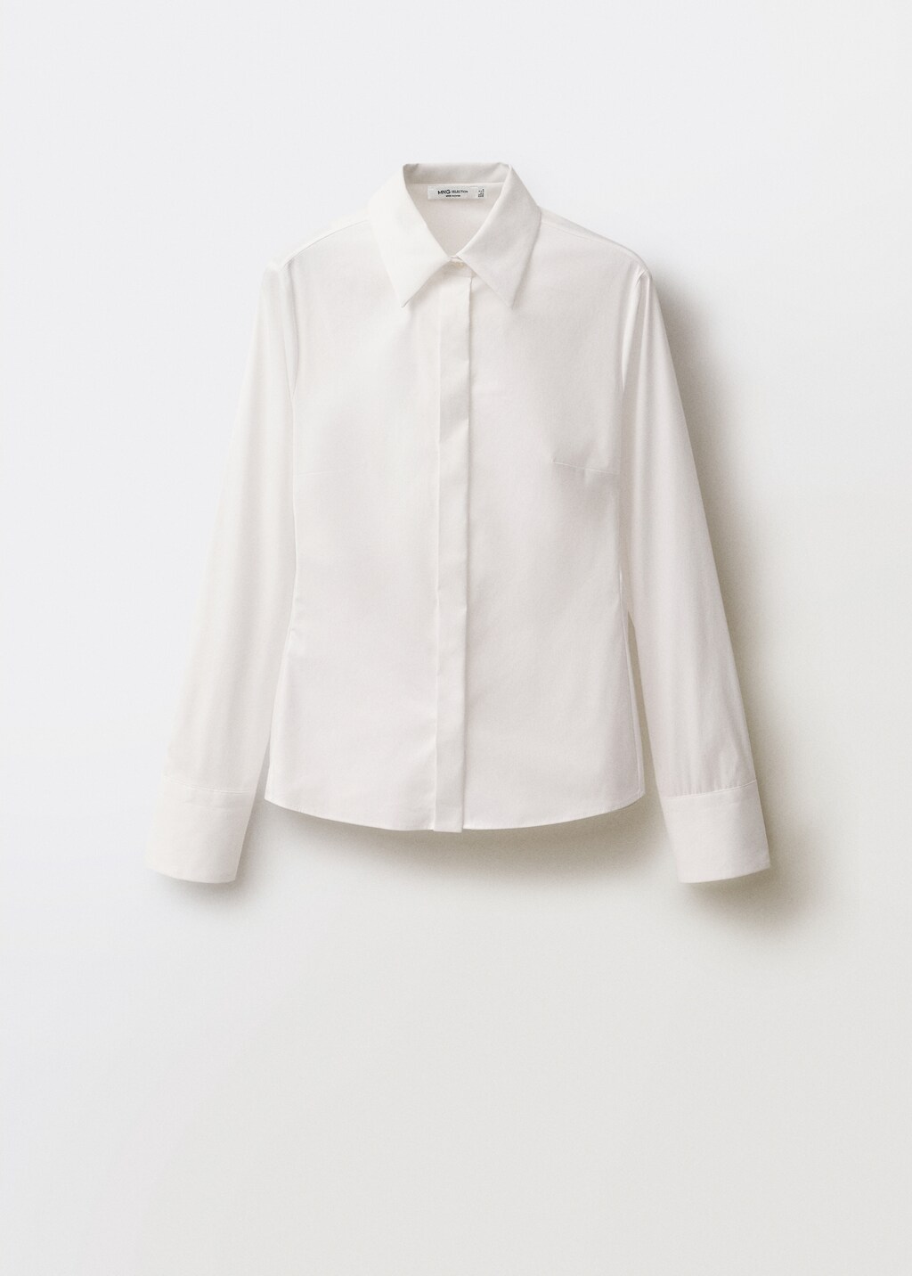 Slim-fit poplin shirt - Off White