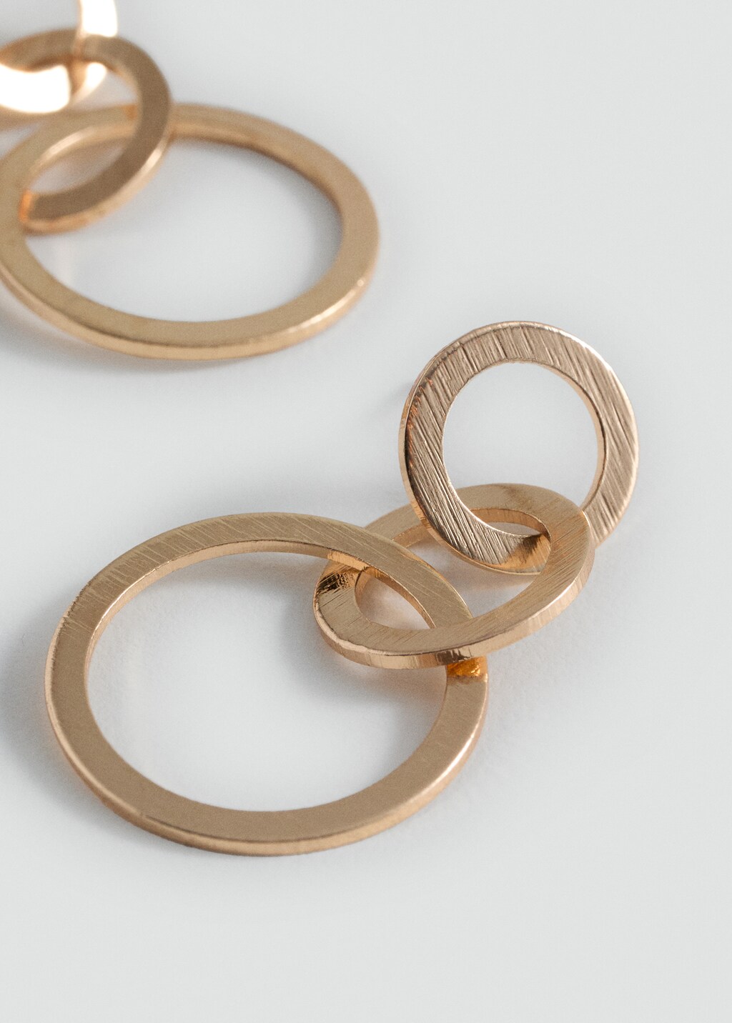 Intertwined hoop earrings - Gold