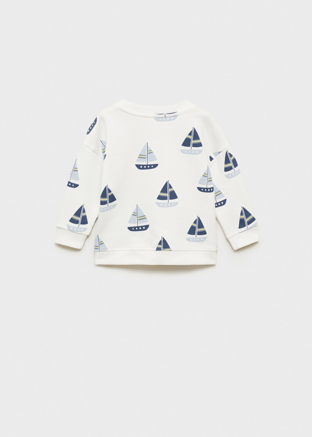Printed cotton sweatshirt - Off White