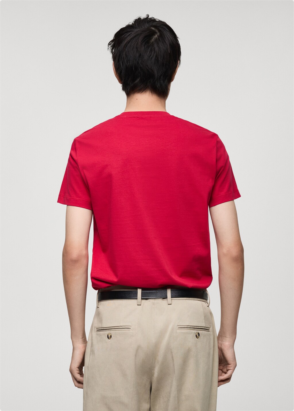100% cotton slim-fit t-shirt - Red