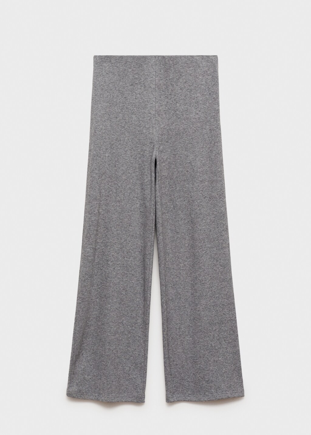 Straight knitted trousers - Grey