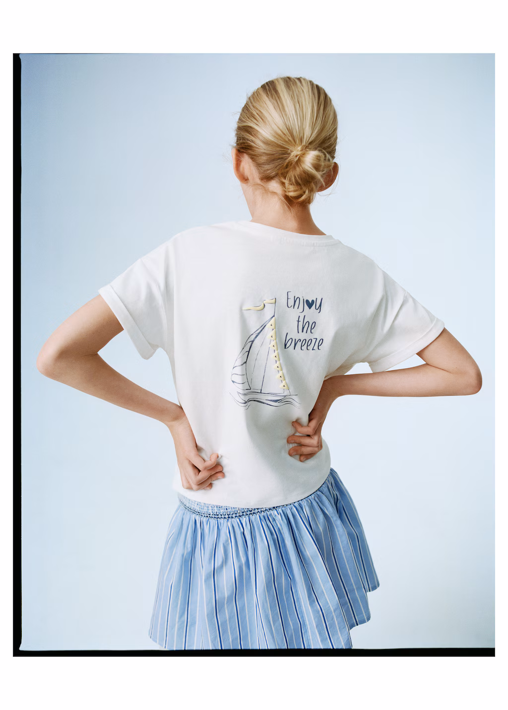 Knot printed T-shirt - Off White