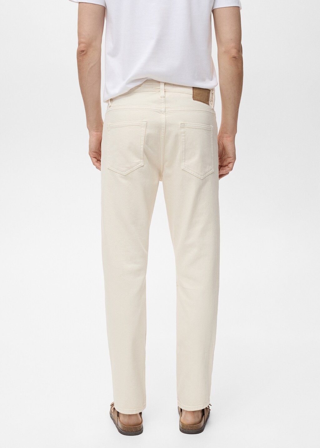 Ben tapered cropped jeans - Medium Brown