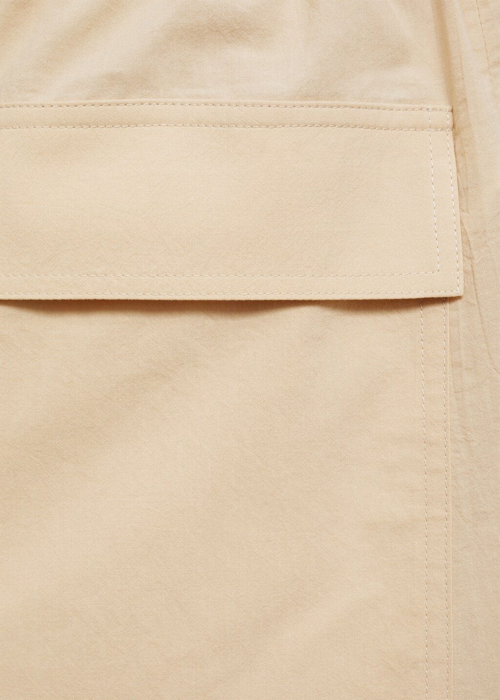 Cotton crop trousers - Beige