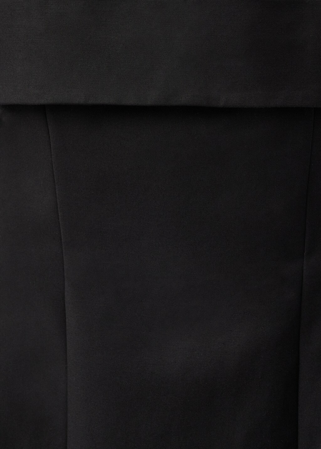 Strapless flared dress - Black