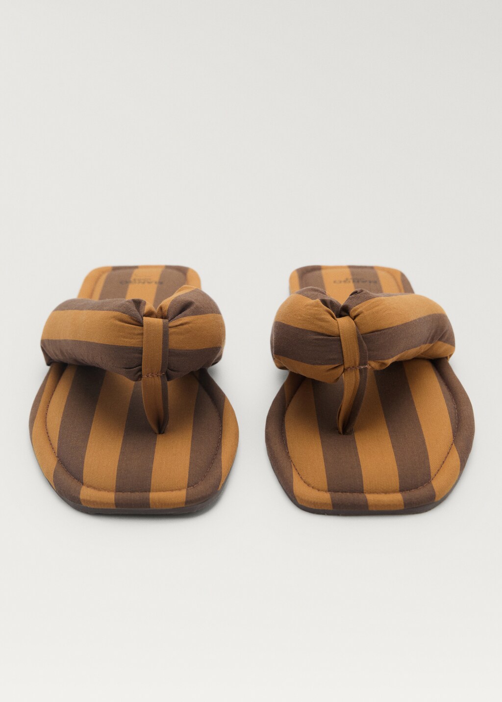 Open shoe with woven stripe - Plum