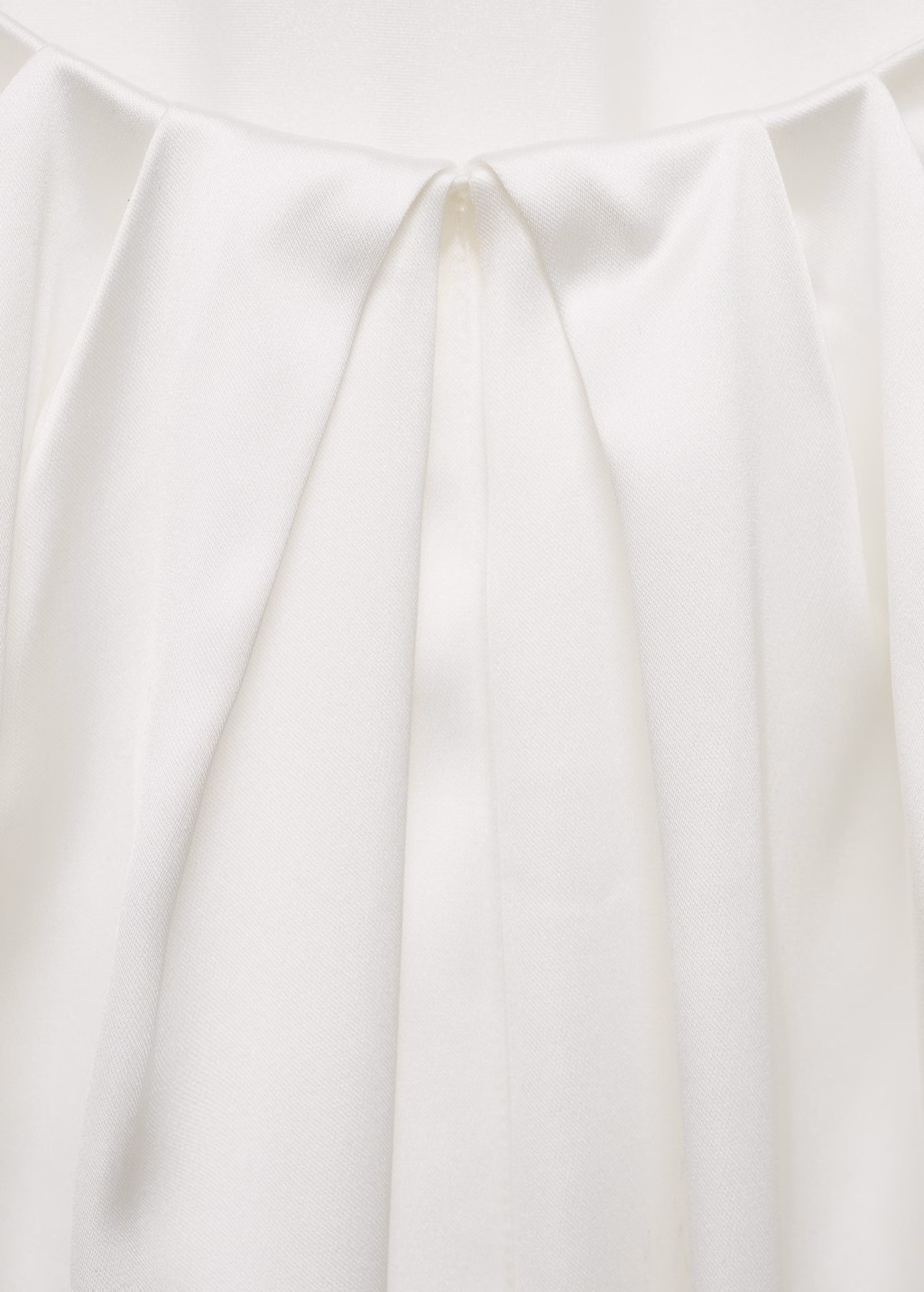 Combined-fabric long dress - Off White