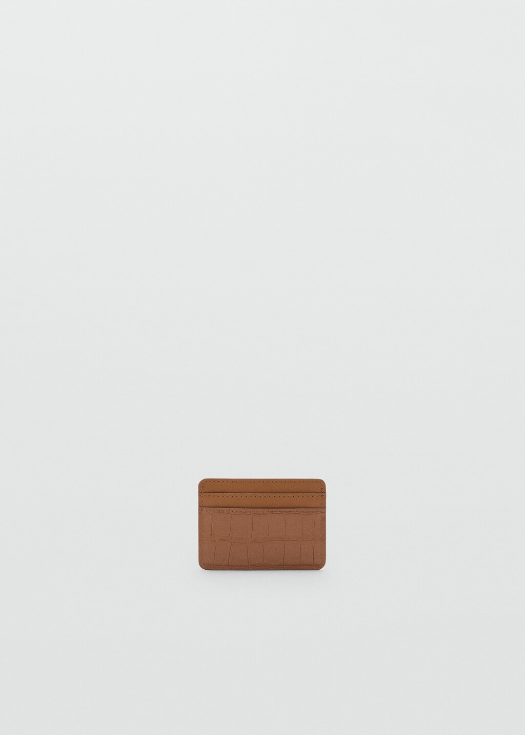 Coco leather effect card holder - Blue