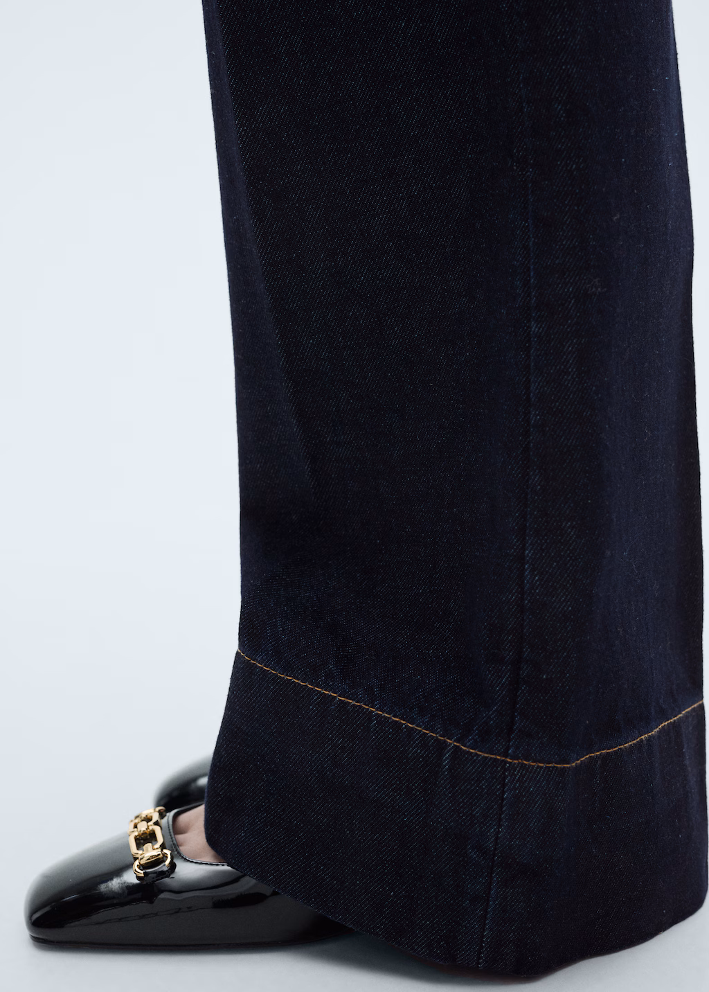 Wideleg mid-rise jeans - Open Blue