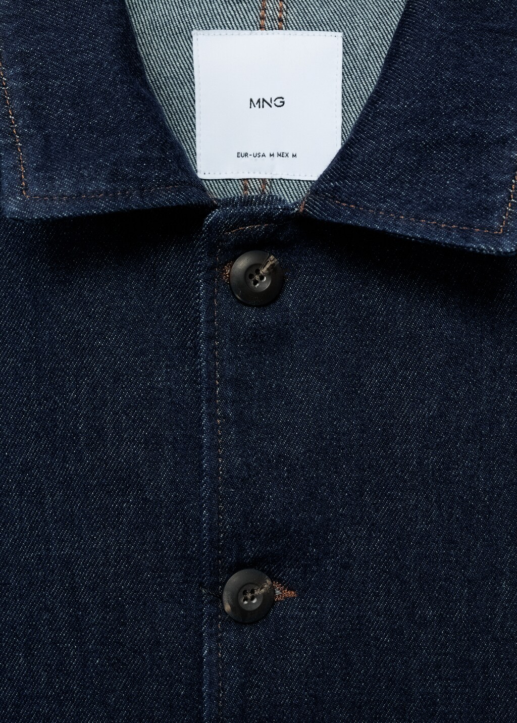 Regular-fit denim overshirt - Open Blue