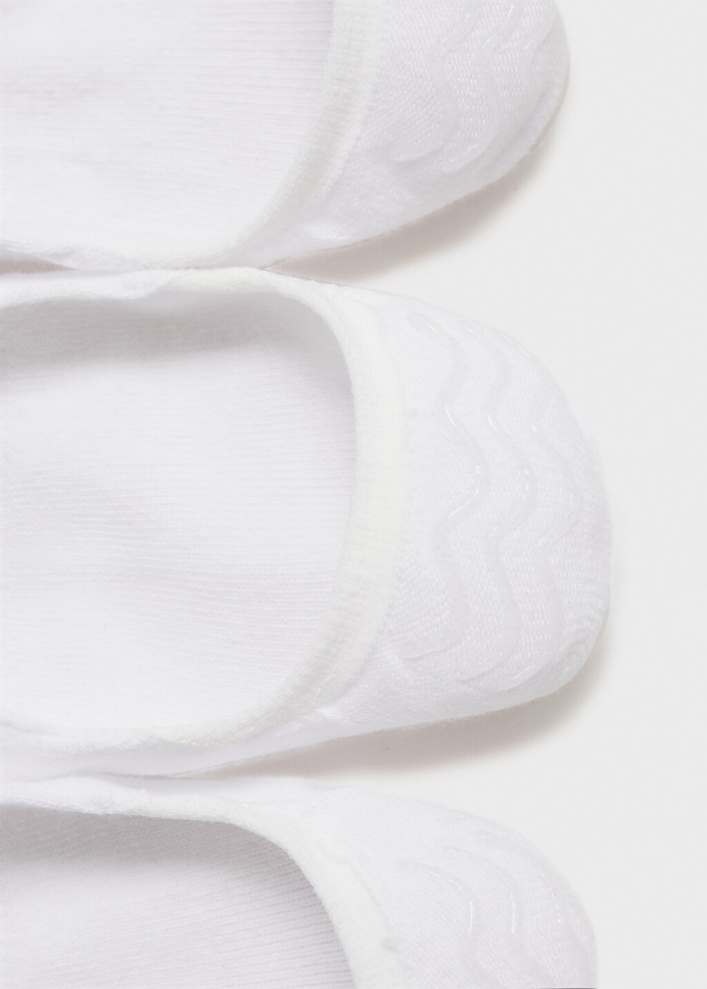 3-pack of invisible socks - White