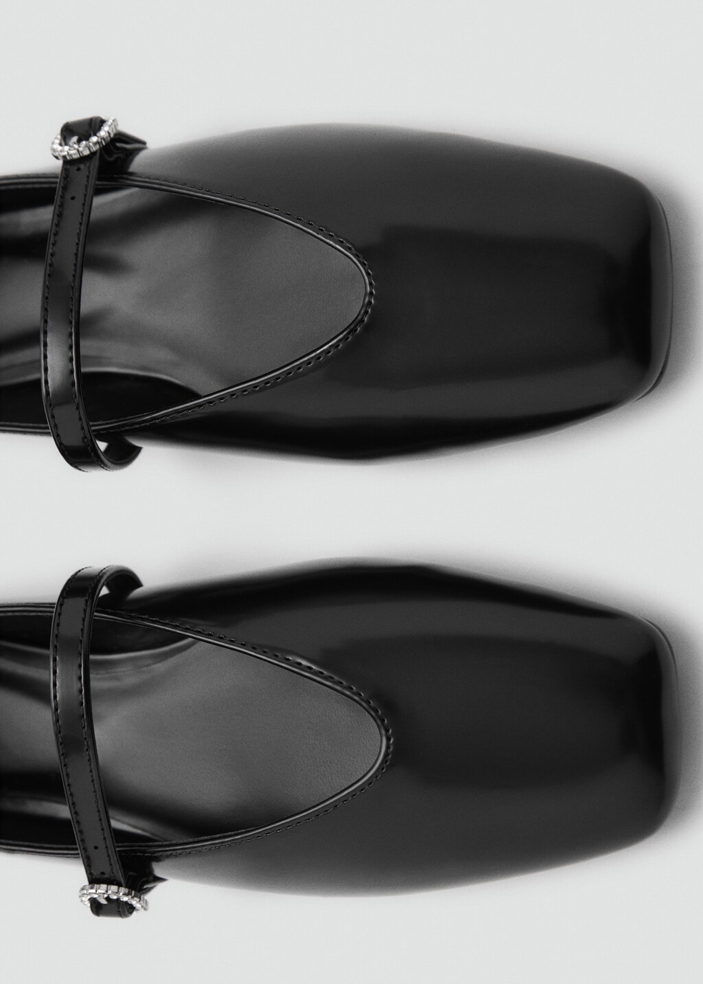 Ballerinas with strap jewel detail - Black