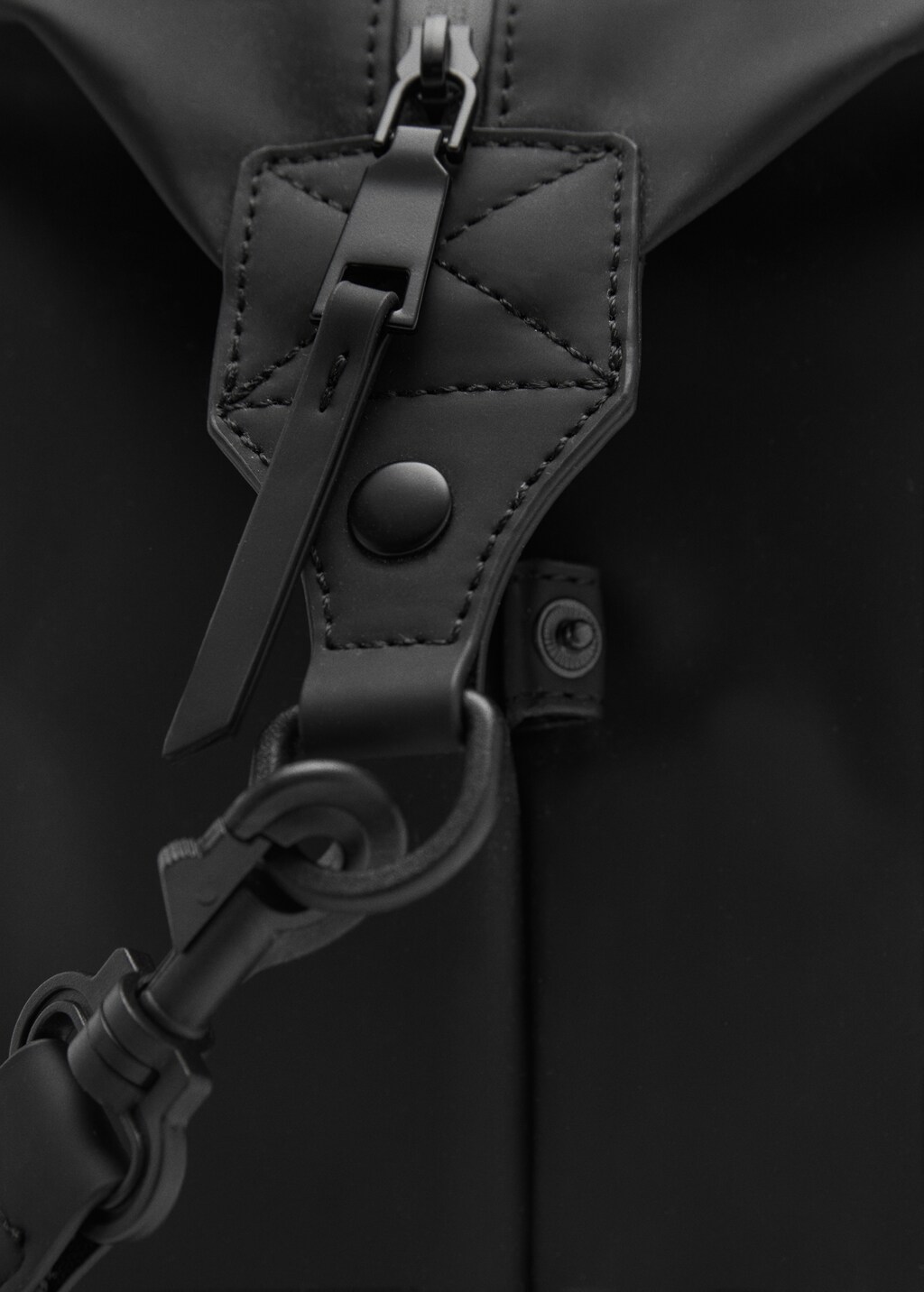 Rubberised bowling bag - Black