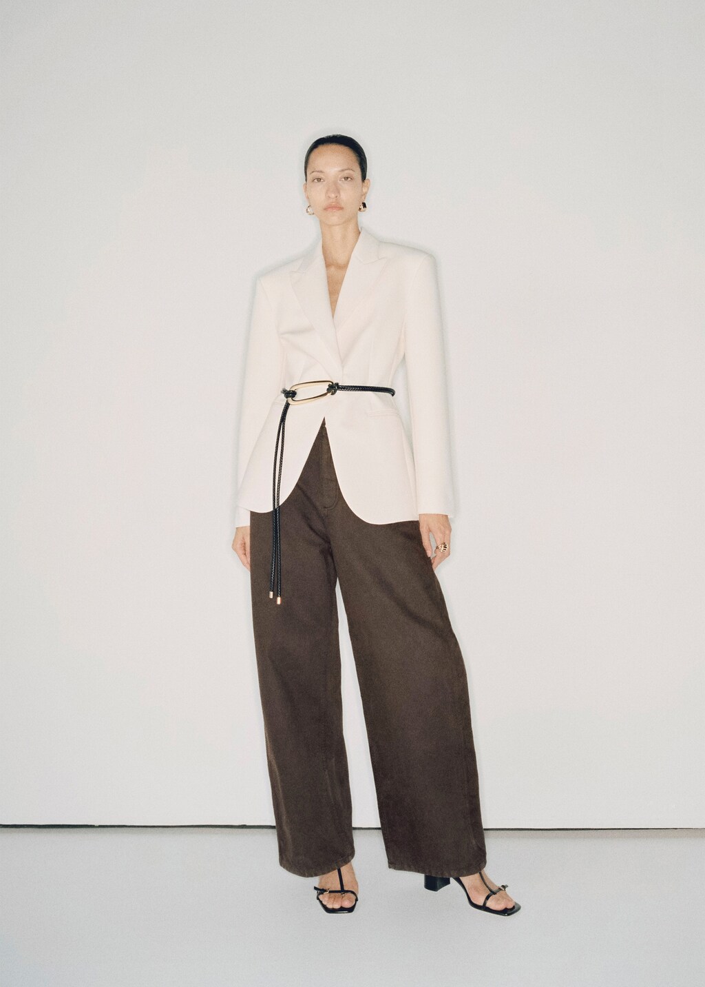 High-rise balloon jeans - Medium Blue