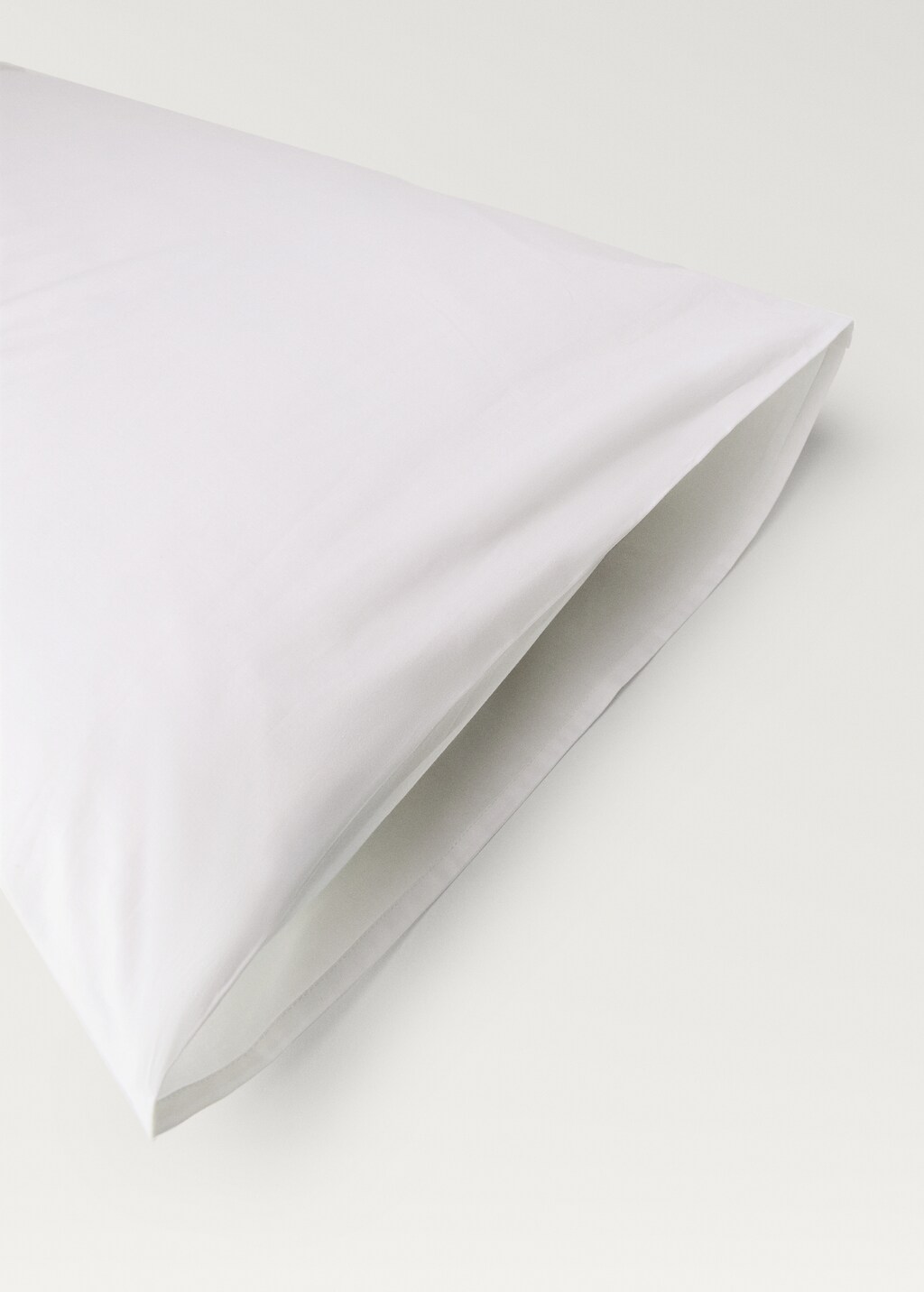 Cotton percale pillowcase, 60x60 cm - White