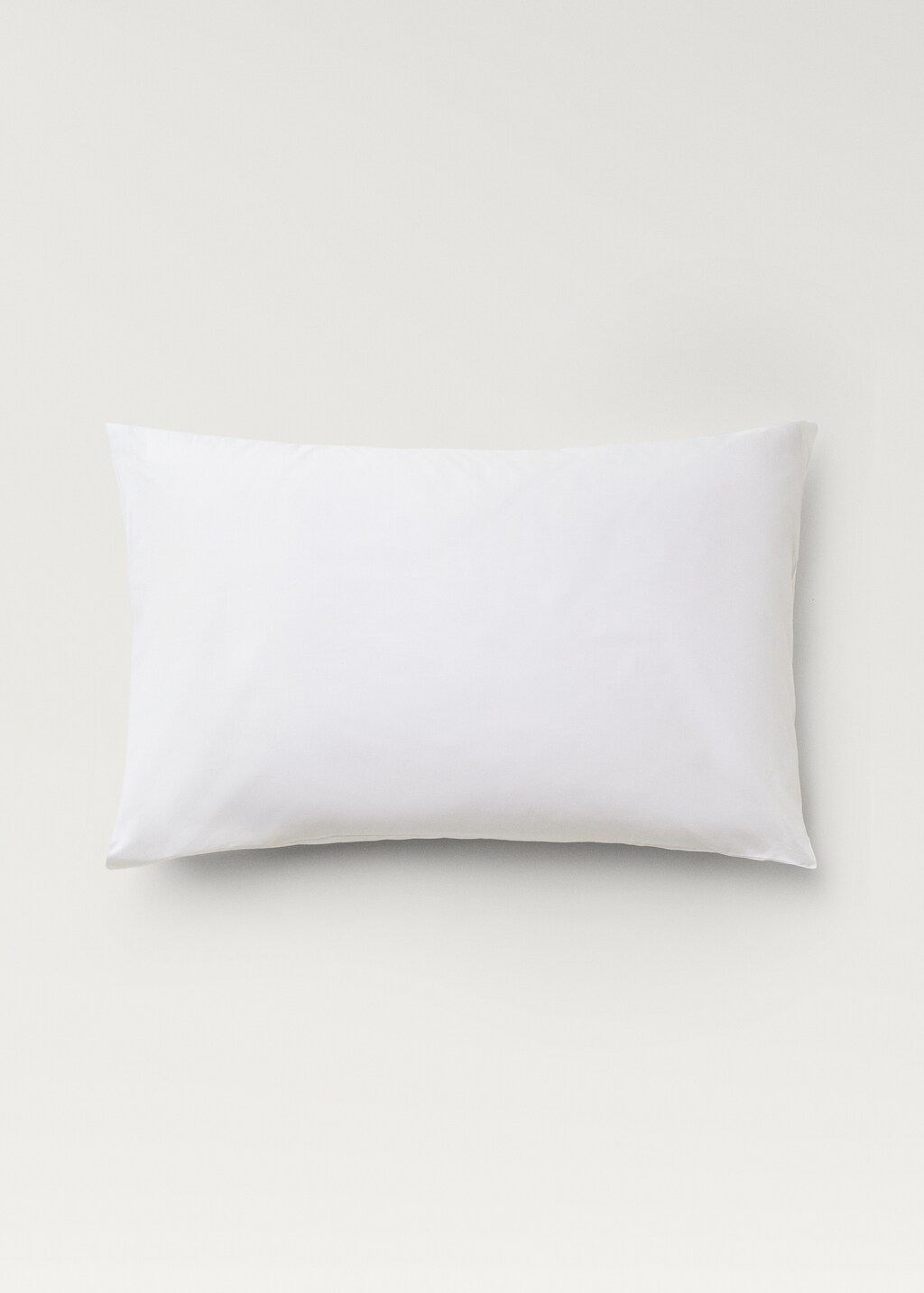 Cotton percale pillowcase, 50x75 cm - White