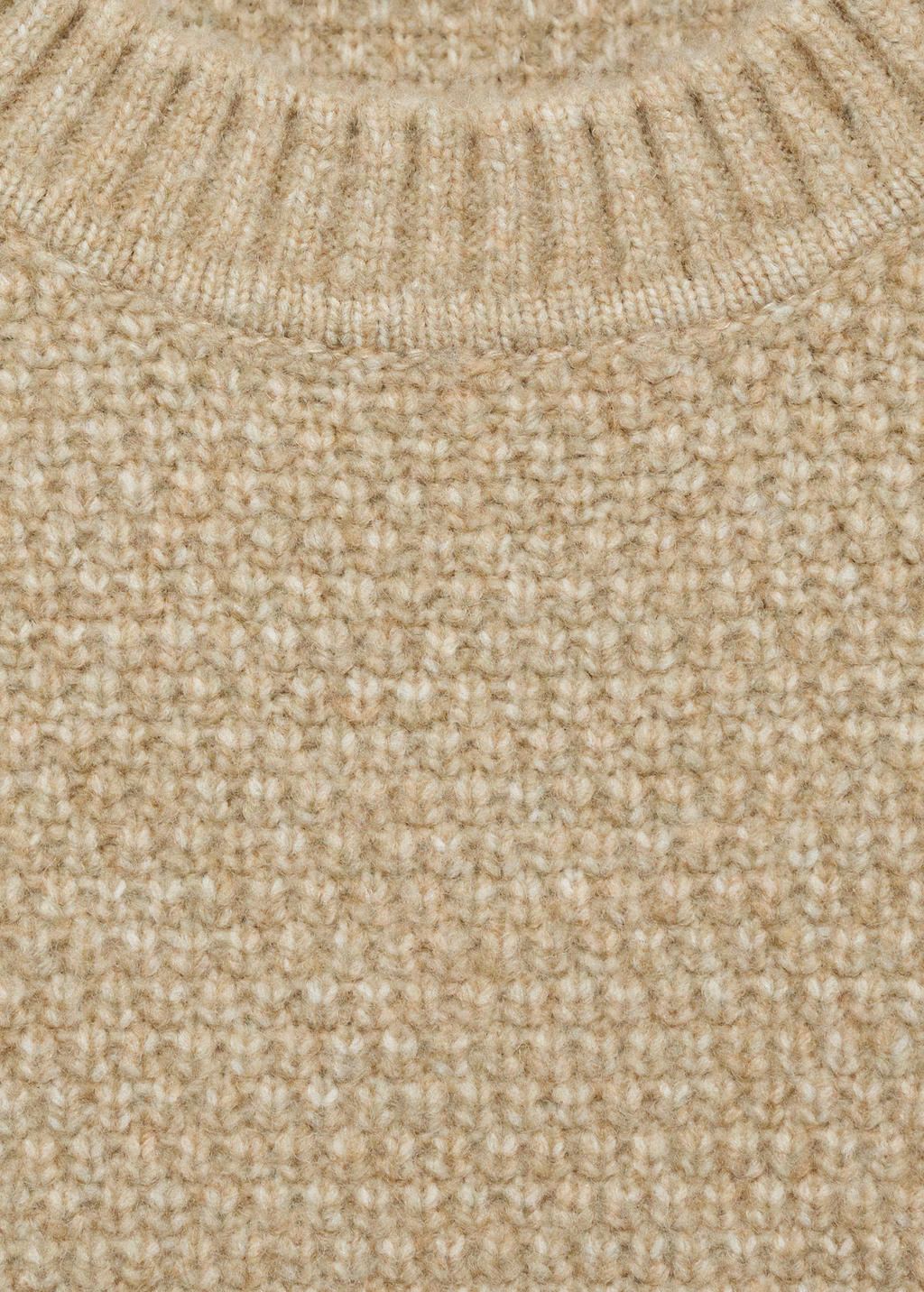 Structured knitted sweater - Pastel Green