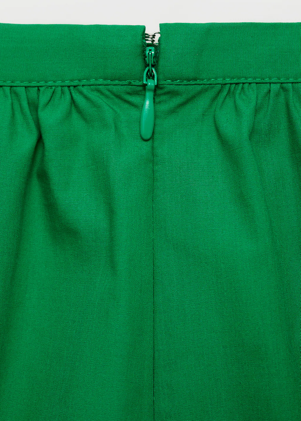 Flared cotton skirt - Green