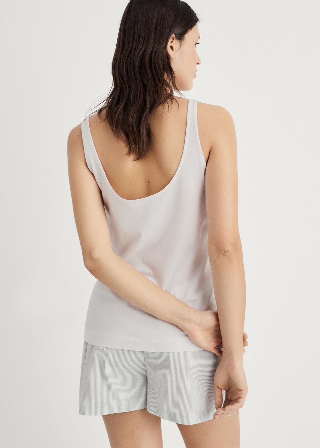 Pyjama top with straps - Pink