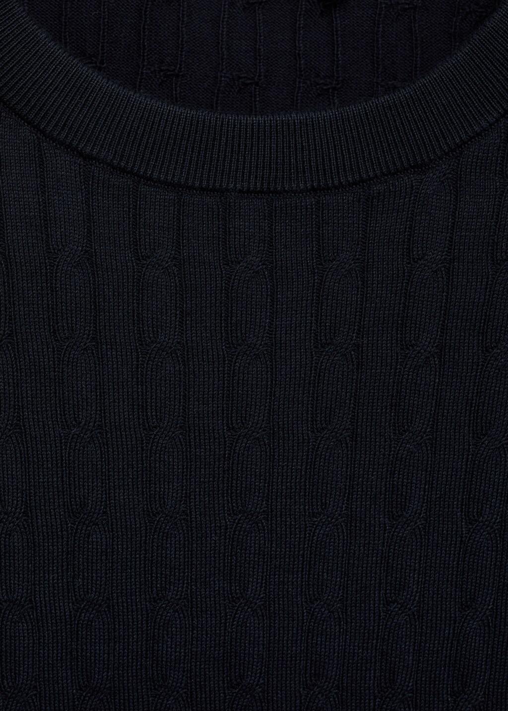 Braided fine-knit t-shirt - Ice Grey