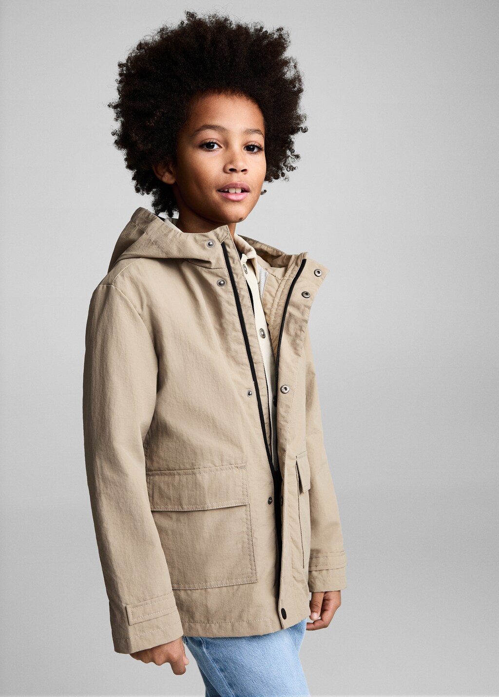 Hooded parka - Sand