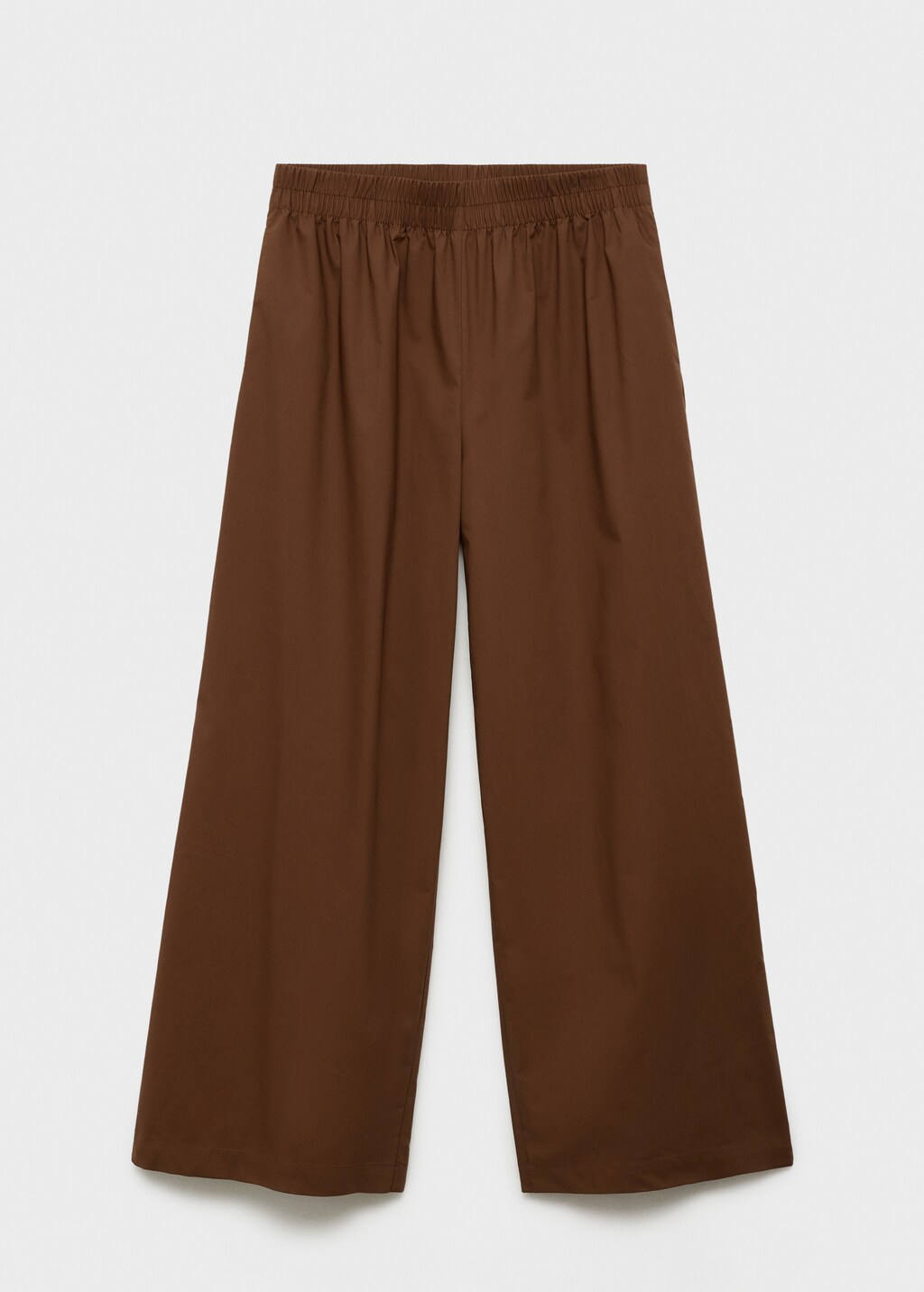 Cotton culotte trousers - Brown