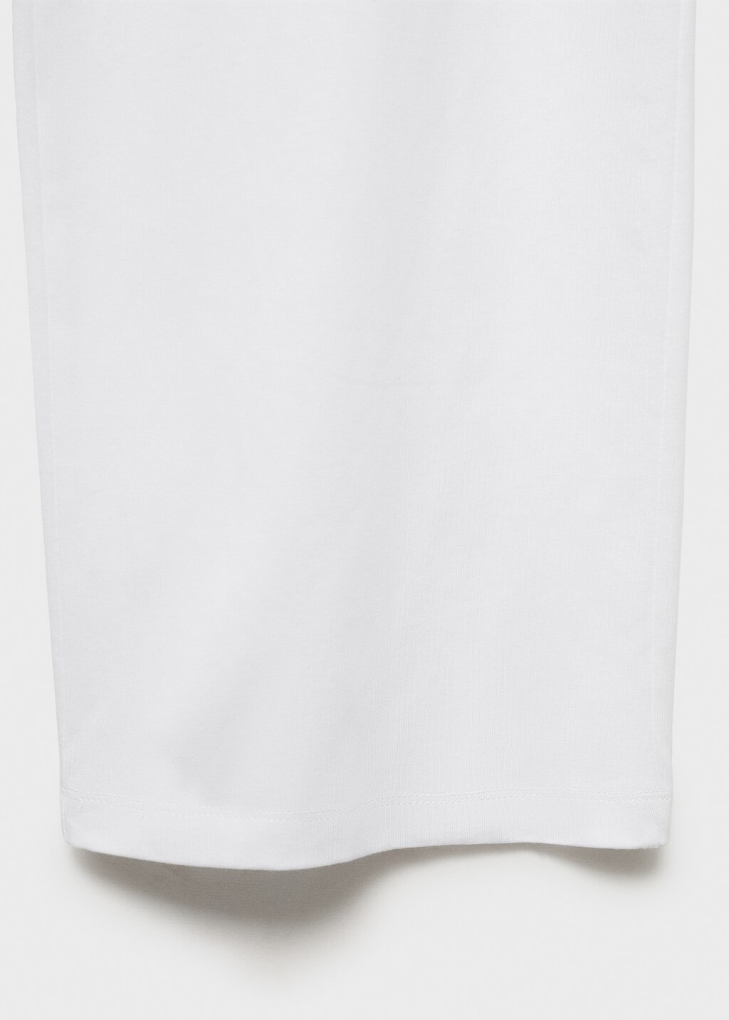 Long cotton trousers - White