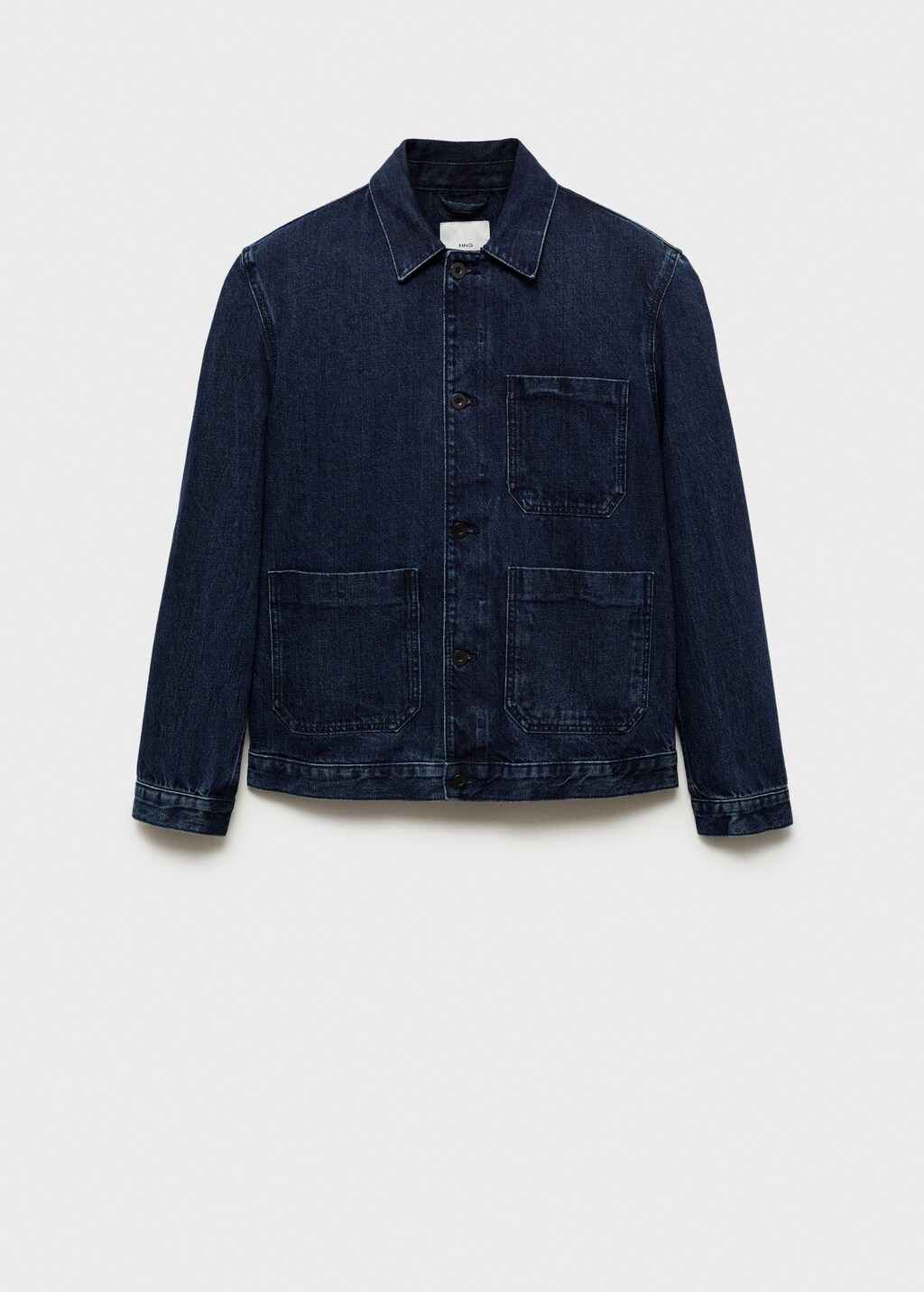 Pocketed denim jacket - Dark Blue