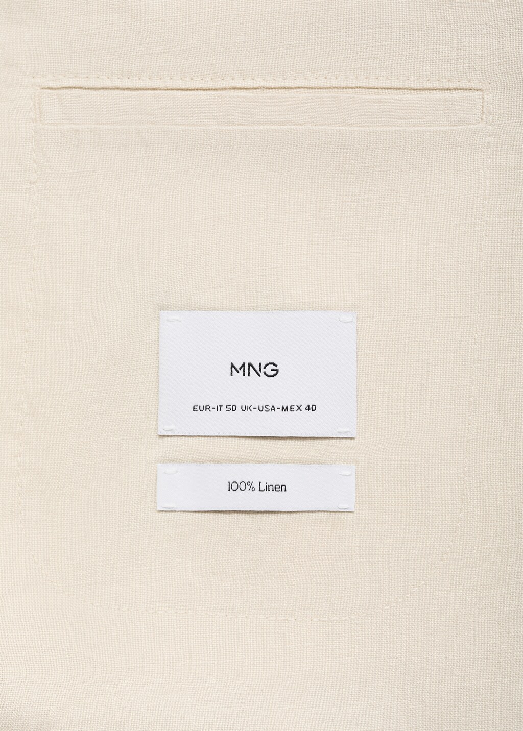 Salerno 100% linen slim fit suit blazer - Indigo Blue