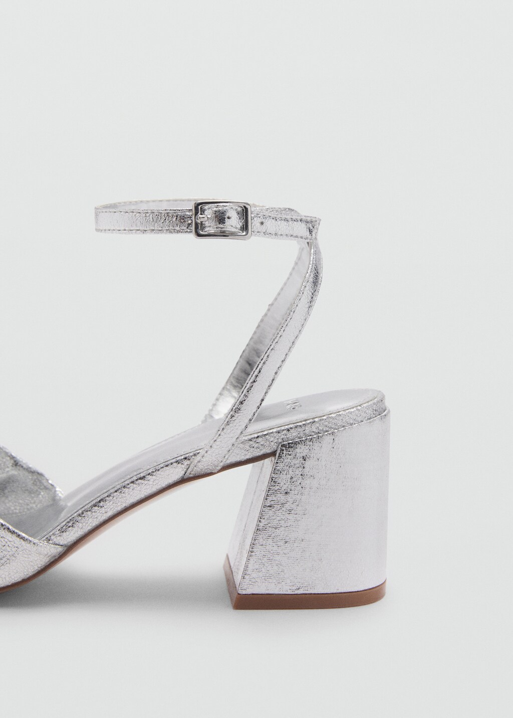 Metallic sandals with bow detail - Silver