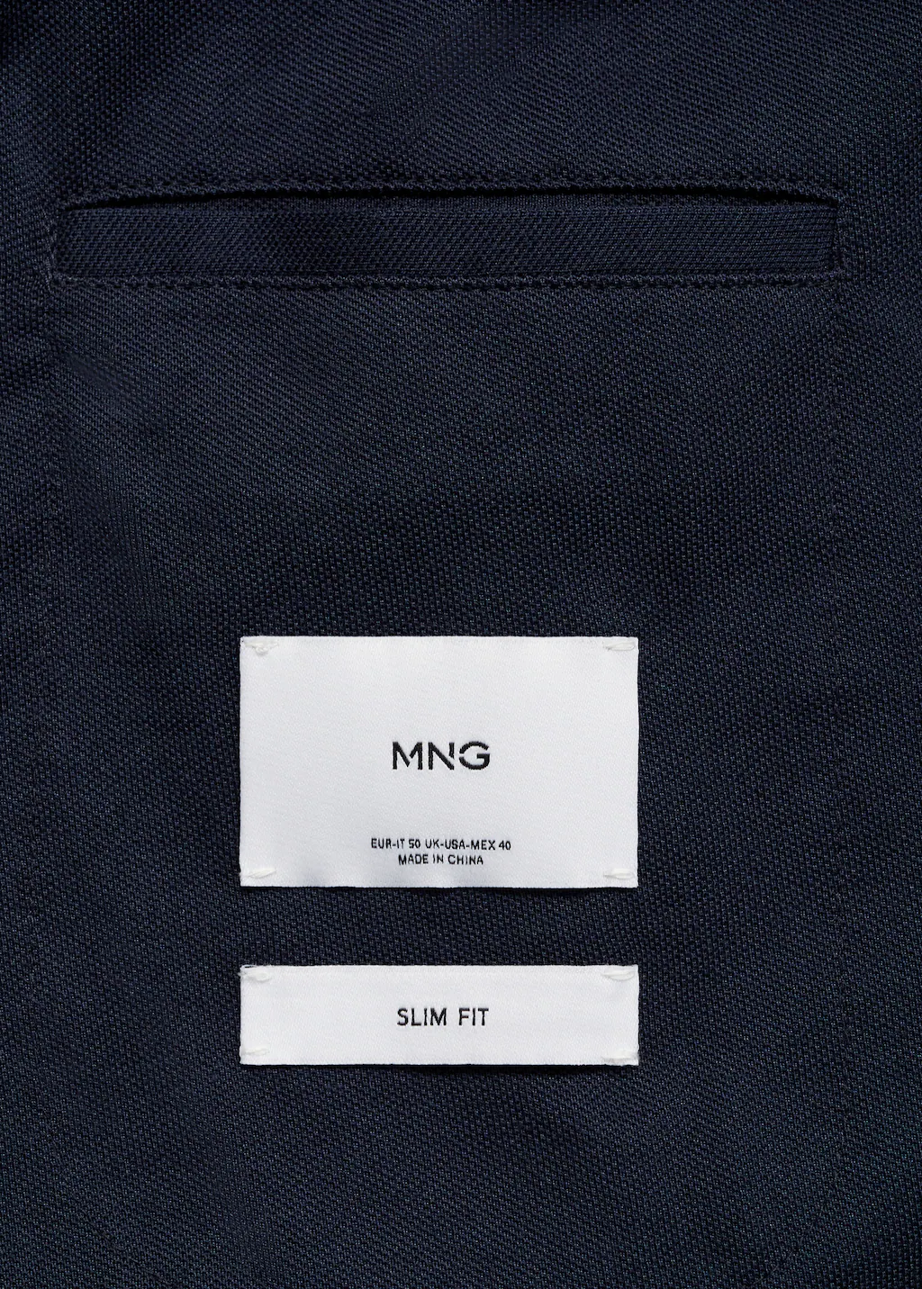 Slim fit cotton blazer - Sky Blue