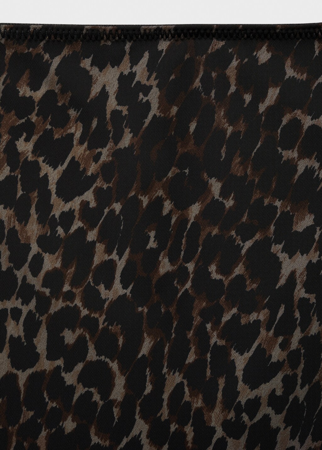 Leopard-print flared skirt - Black