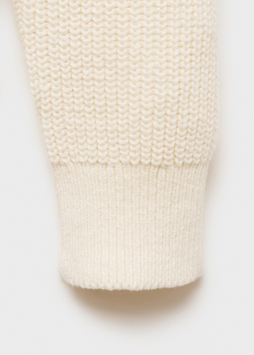 Knitted cotton sweater - Off White