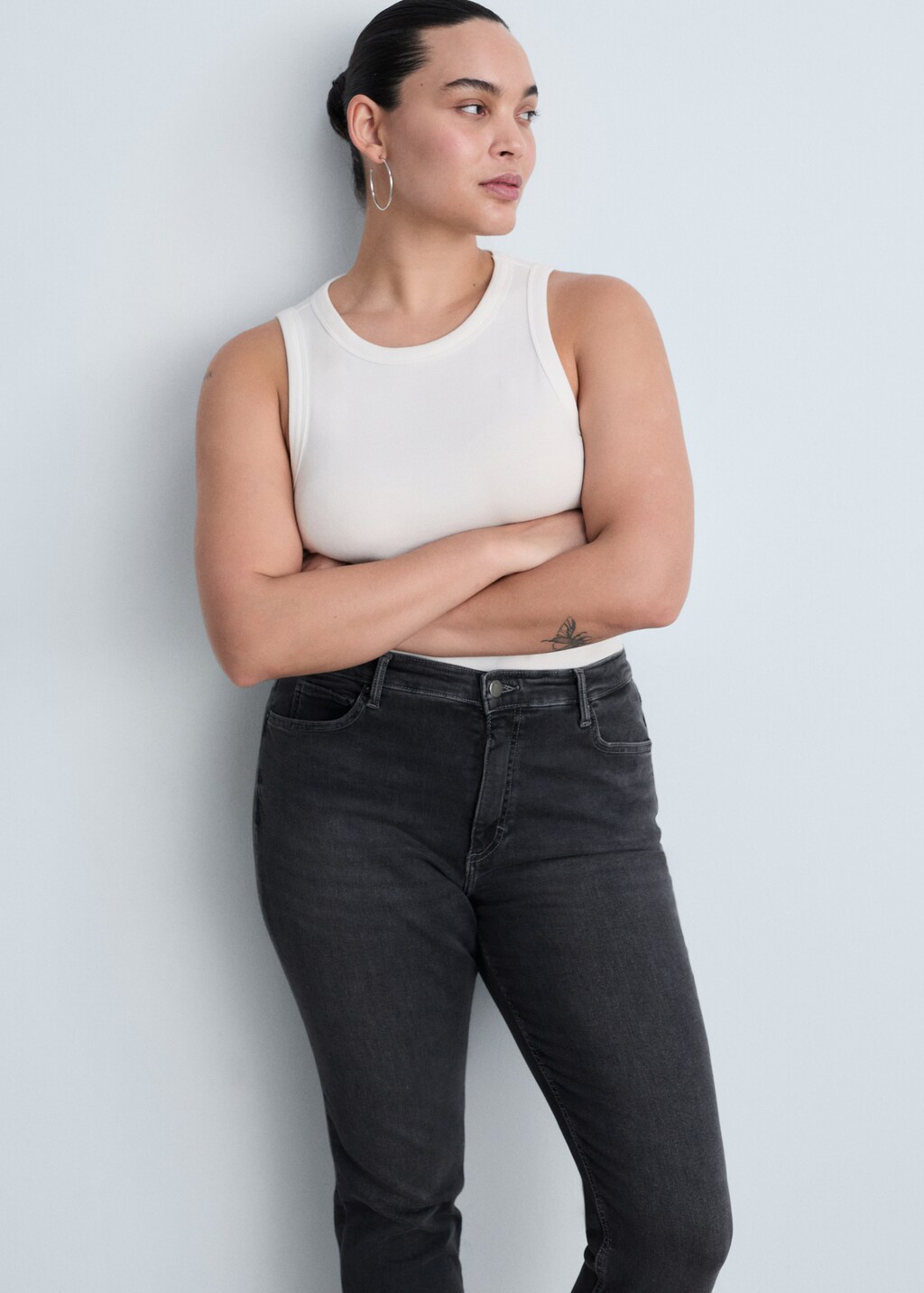 Mid-rise skinny jeans - Dark Blue