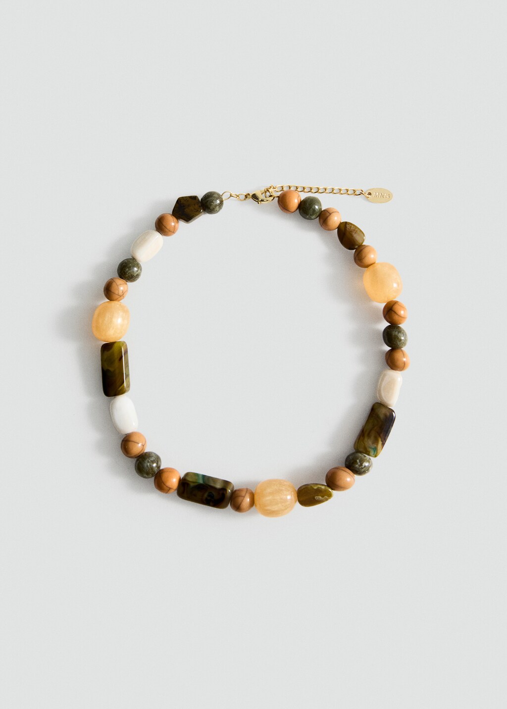 Combined ball necklace - Pastel Green