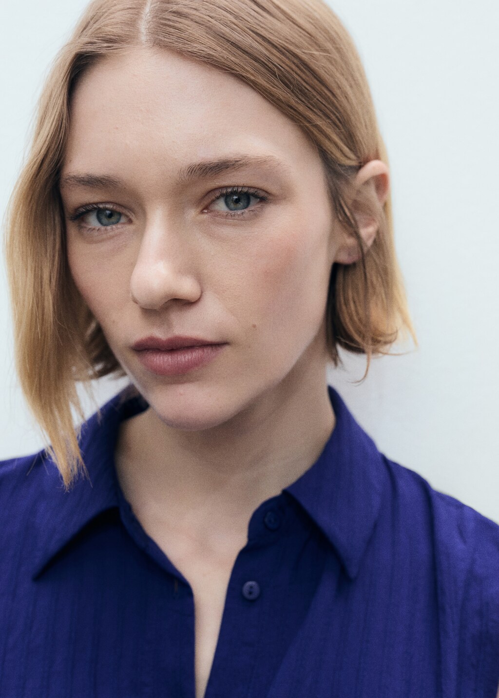 Bow shirt dress - Ecru