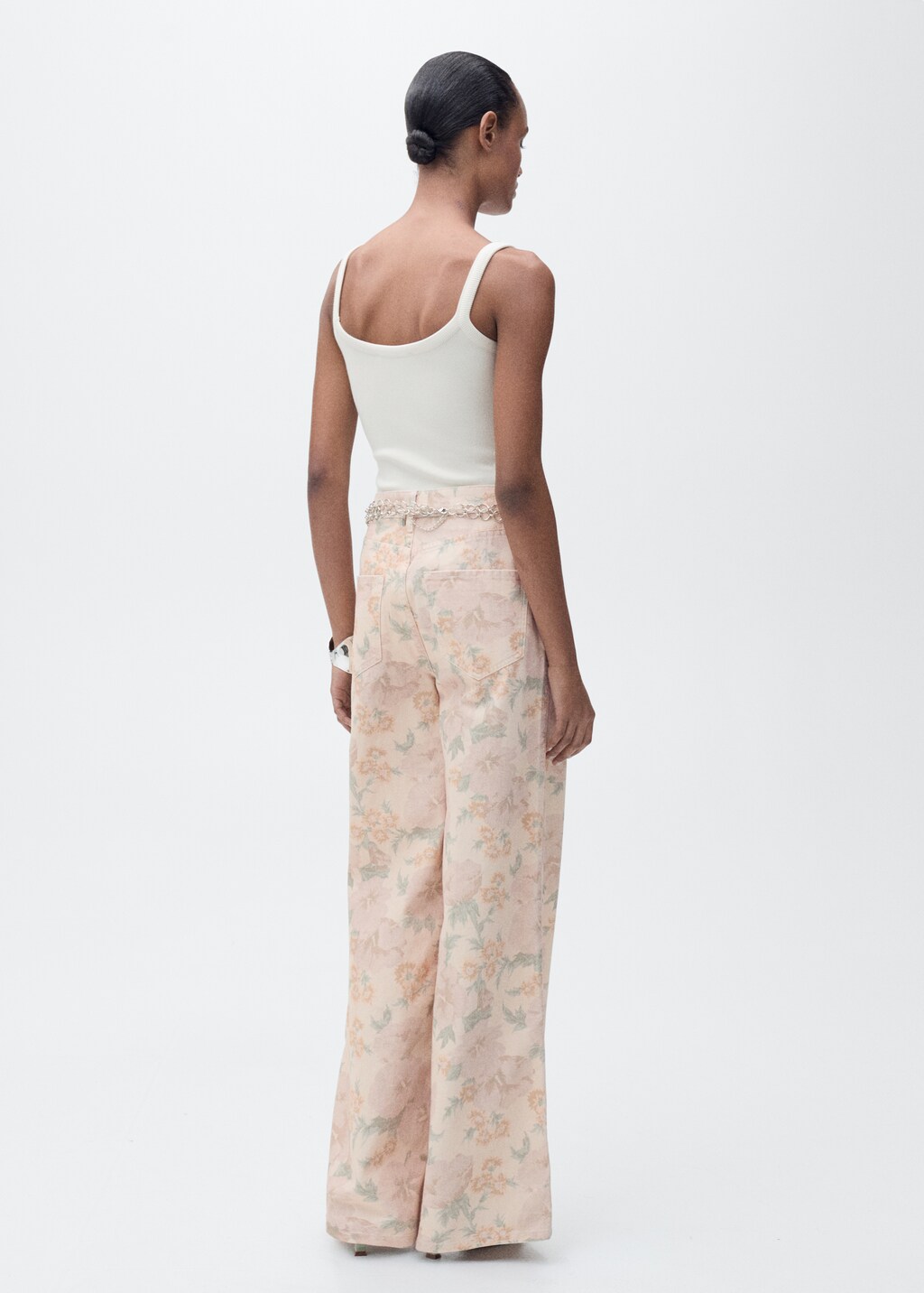 Ribbed cotton bodysuit - Beige