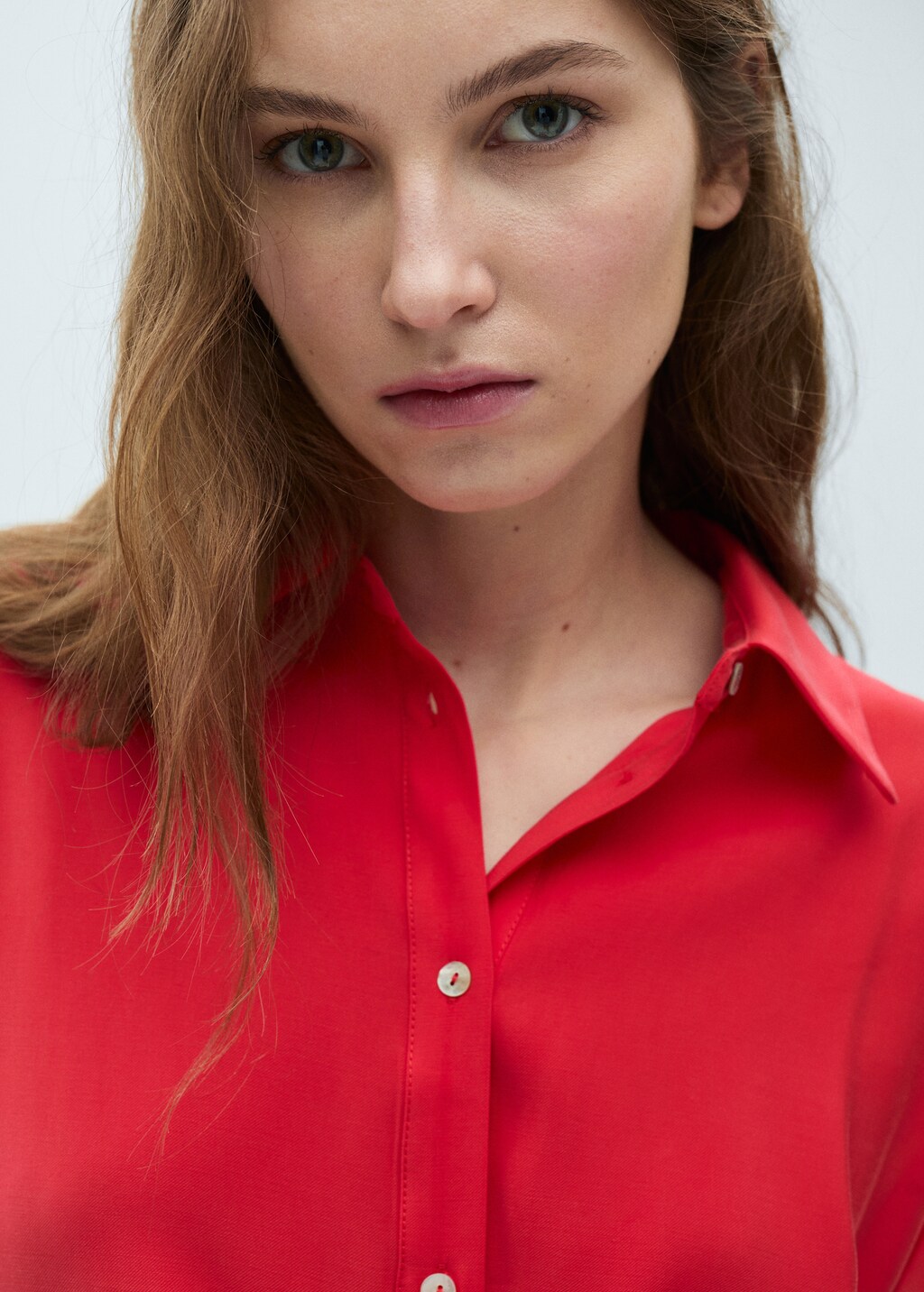 Wrap shirt dress - Beige