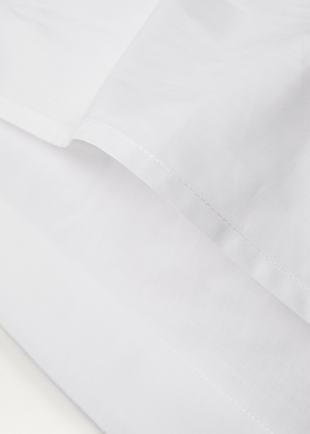 Cotton percale pillowcase with double overlock, 60x60 cm - Medium Brown