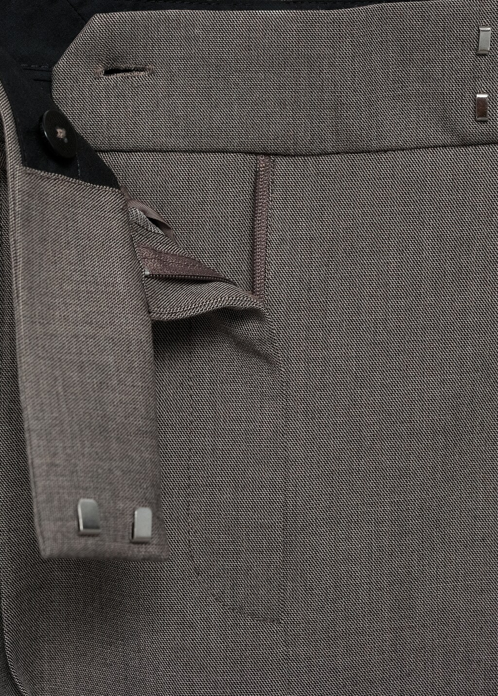 Wideleg suit trousers - Brown