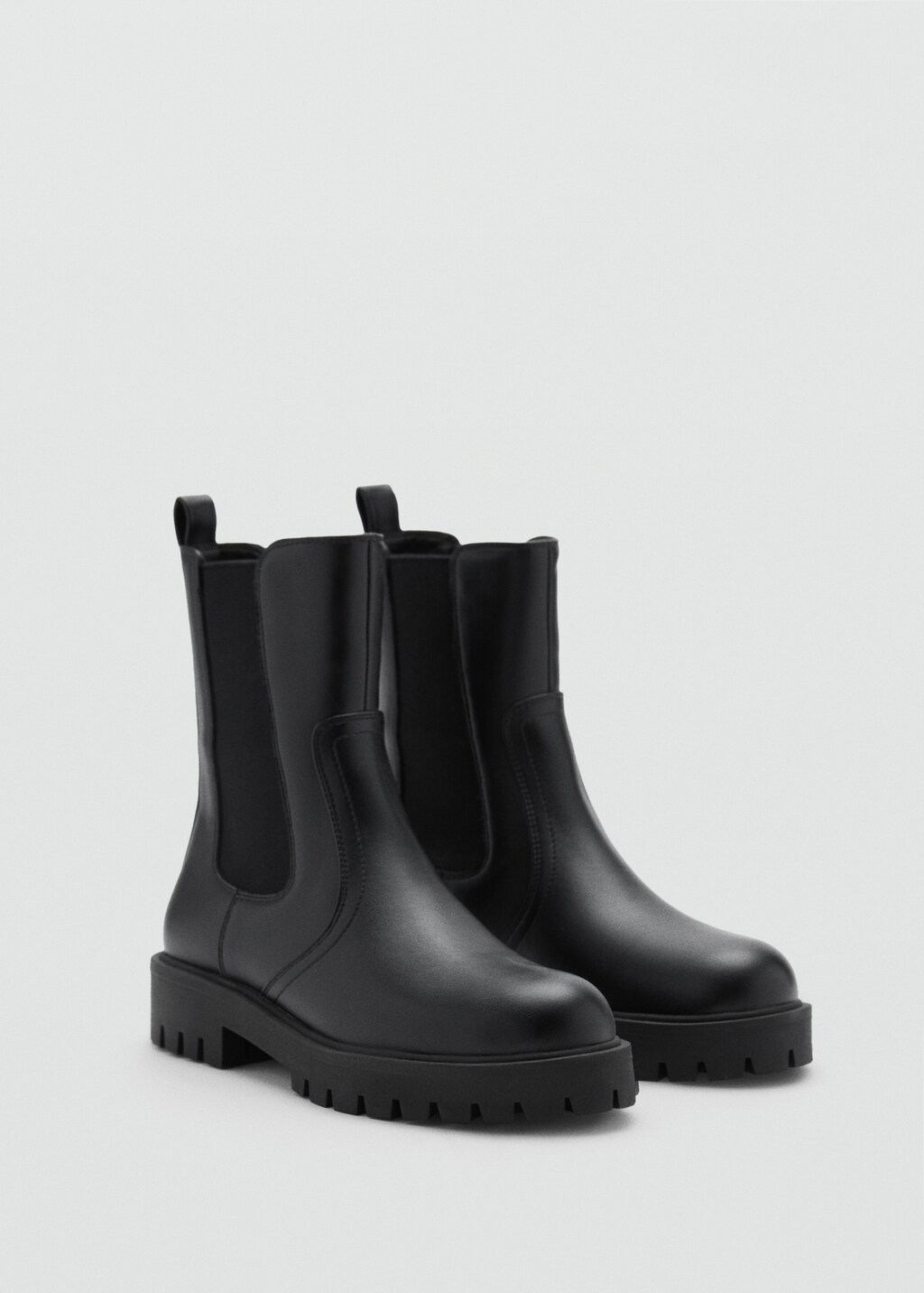Track sole Chelsea boots - Black