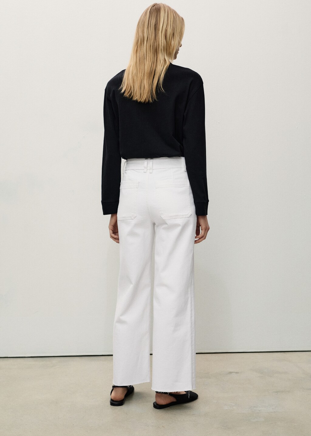 Catherin culotte high-rise jeans - Black denim